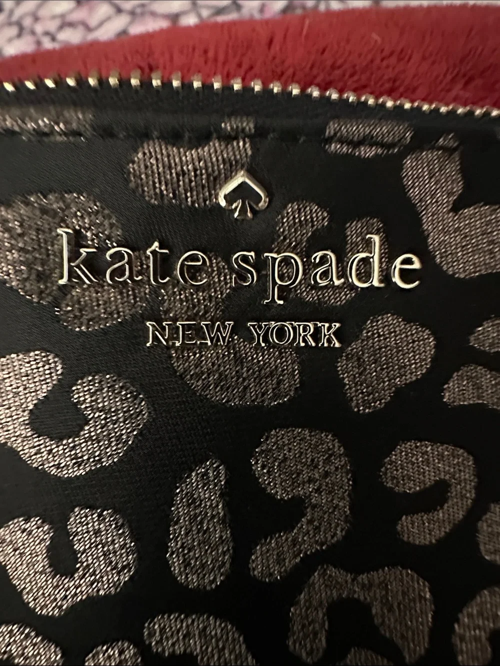 Kate Spade Ocelot Metallic Wristlet